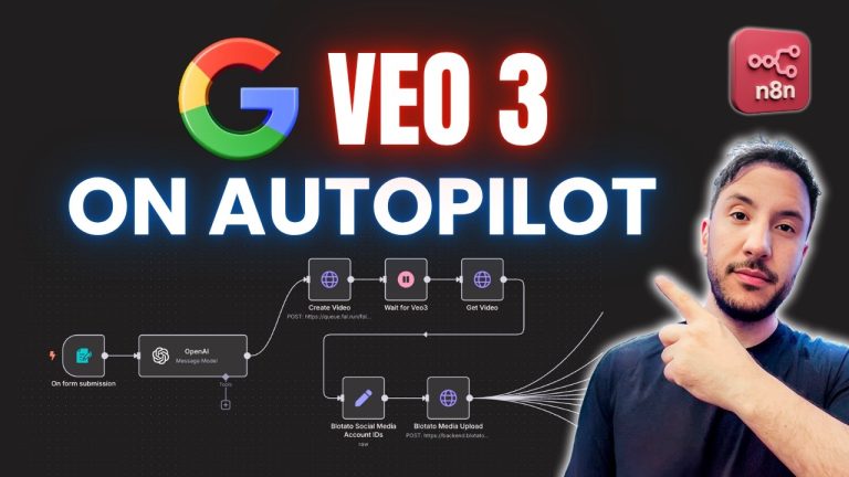 Auto-Generate VIRAL AI Videos Using Veo 3 + n8n (No-Code Tutorial)