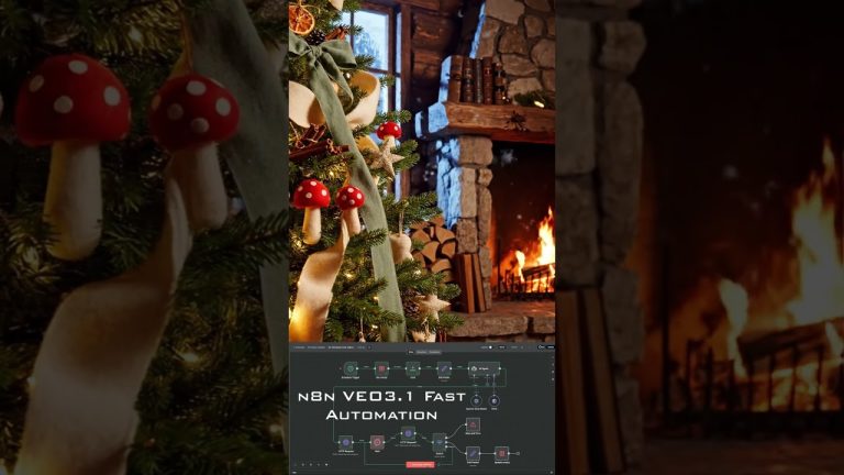 Generated 4 unique Christmas tree videos automatically using VEO 3.1 Fast + my custom n8n workflow