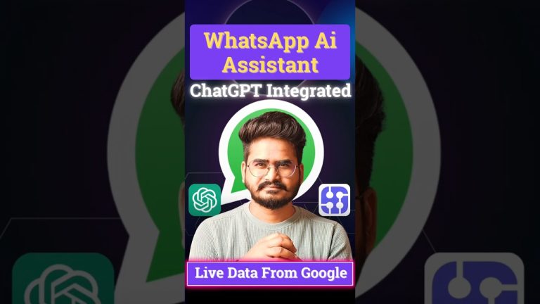 WhatsApp Ai Assistant - ChatGPT + Google Search on WhatsApp